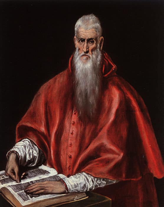 St.-Jerome read the bible