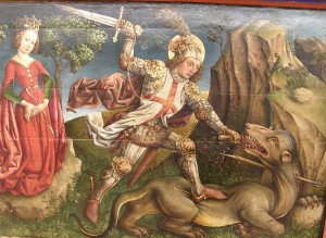 800px-Jost_Haller_-_Saint_George_slaying_the_dragon_Unterlinden_Museum_Colmar