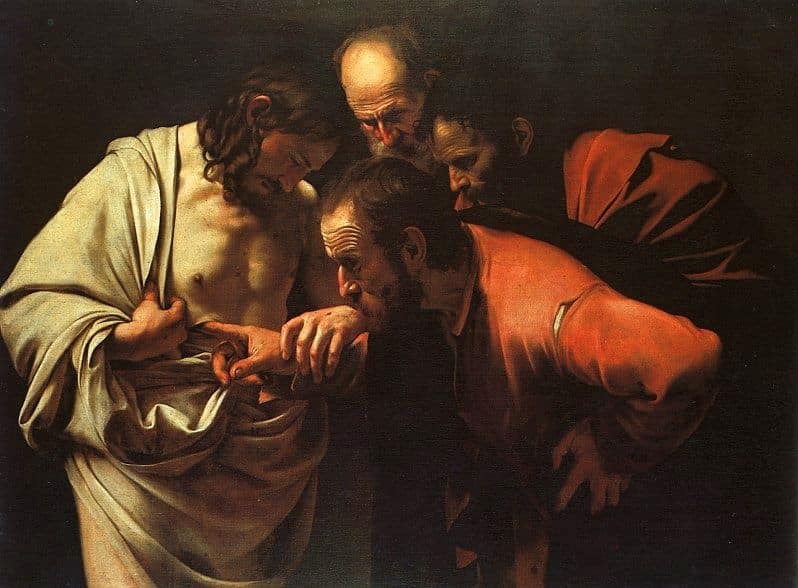 Caravaggio Thomas Wound Christ